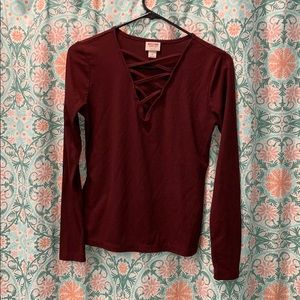 Red Shirt with spicy detail